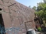سنگ لاشه اجرای دیوار فرزی نمای آب‌بندی 