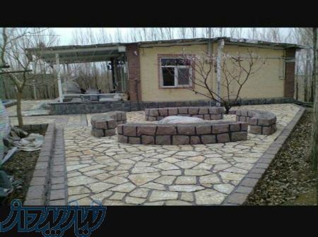 اجرای کف سنگ لاشه با تراکم بالا منظم طبیعی 