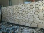 اجرای سنگ لاشه نصب سنگ لاشه بر روی دیوار فرزی 