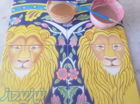 نقاشی مینا و مینیاتور روی کاشی _ طهماسبیان