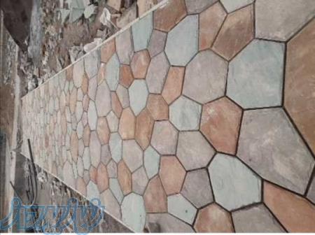 اجرای سنگ لاشه سنگ لاشه ورقه‌ای معماری 