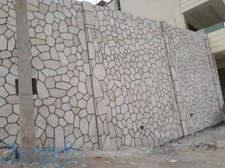 پیمانکاری سنگ لاشه نحوه نصب سنگ لاشه نما رنگ سفید 