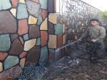 اجرای سنگ لاشه نصب سنگ لاشه دیوار 