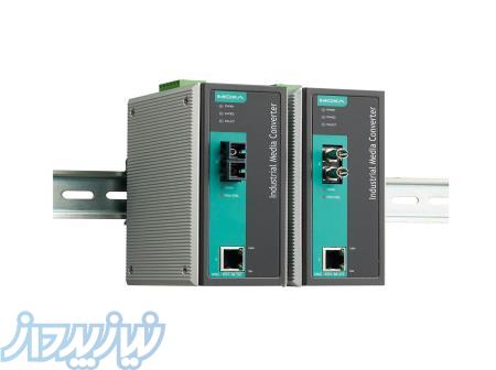 مبدل اترنت به فیبر نوری صنعتی موگزا MOXA IMC-101-M-SC-T Ethernet to Fiber Converter 