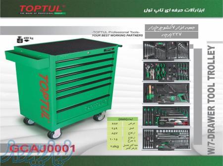 جعبه ابزار 7 کشوئی چرخ دار تاپ تول 227 پارچه GCAJ0001 