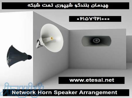 چیدمان بلندگو شیپوری تحت شبکه 