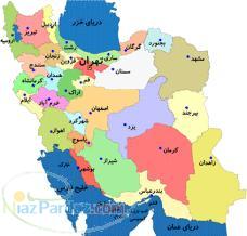 نقشه ایران تهران و سایر شهرهای ايران
