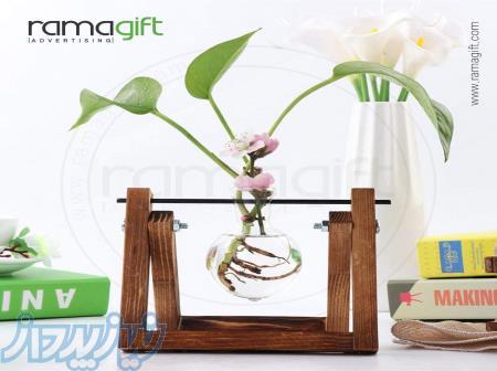 چاپ گلدان چوبی