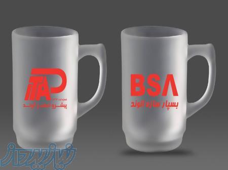 چاپ لیوان شیشه ای