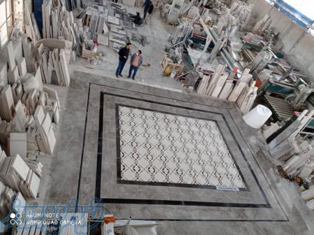 تولید و فروش سنگ معرق کف آسانسور و سالن، اجرای نمای رومی 