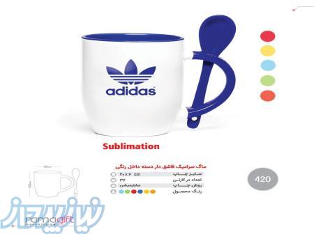 لیوان تبلیغاتی دسته رنگی