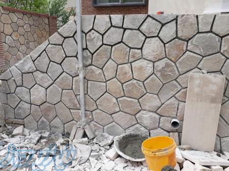 پیمانکاری سنگ لاشه نصب دیوار نما 