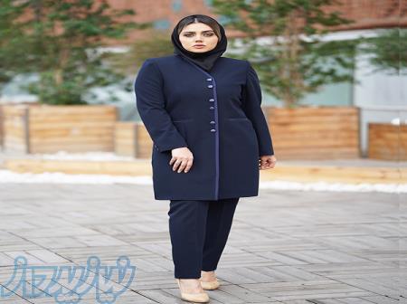 مانتو اداری فیونا ساتن دو سانتی آستر دار کد 353