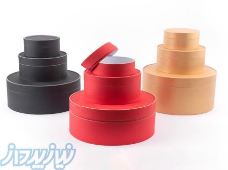 جعبه های کادویی و بسته بندی هدیه شرکت کوبه استودیو با قطر ۷سانت و ارتفاع ۵ سانت