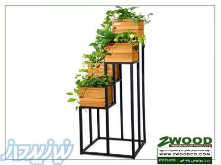 فلاور باکس   گلدان چوبی زد وود 