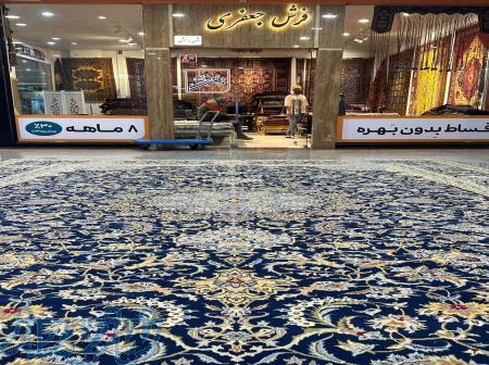 فرش دستبافت 18 متری نقش افشان مشهد قدیم رنگ گیاهی کد 