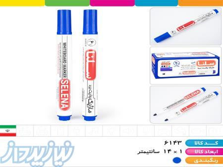 خرید عمده ماژیک وایت برد آبی سر گرد سلنا 