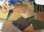 خدمات حرفه ای بر روی ورق استیل pvd حک خش میرور روکش 