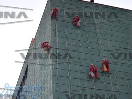 خدمات تخصصی کار در ارتفاع,شستشوی نما,پیچ و رولپلاک 