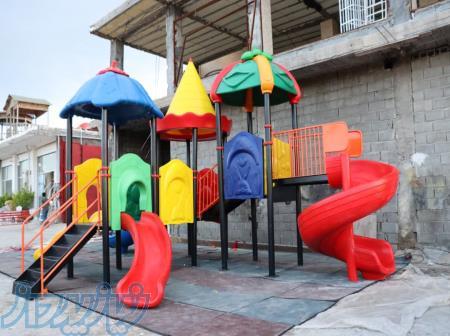 مجموعه بازی پلی اتیلن پارکی کودکان تاب سرسره 