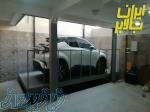 بالابر و آسانسور ماشین بر نمایشگاه اتومبیل 