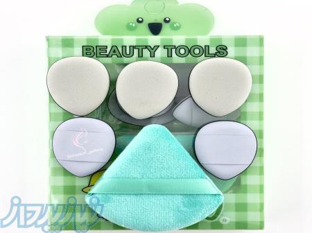 پک پد آرایشی انگشتی و پنکک شش عددی 