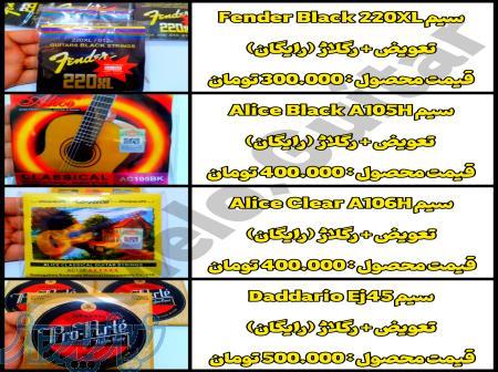 فروش لوازم جانبی و سیم آلات گیتار کلاسیک با کمترین قیمت