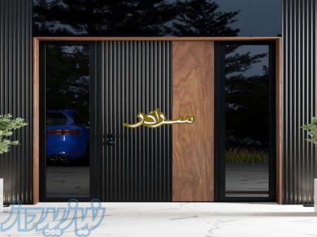 درب ضد سرقت و درب اتاقی و نرده های شیشه ای و استیل 
