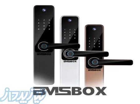 خرید و قیمت دستگیره هوشمند اتاقی، قفل هوشمند اهرمی با چشمی دیجیتال BMSBOX