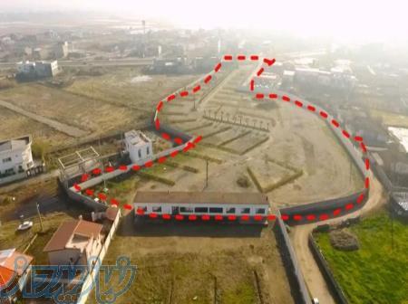 زمین دیوار کشی شده2900 متر در سرخرود(مازندران) 