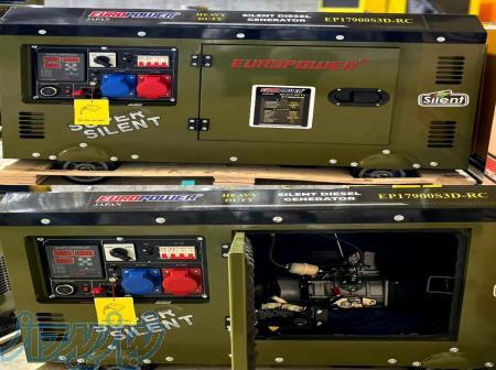 موتور برق12 5کاوا تکفاز۳فاز گازوئیلی سوپر سایلنت برند یورو پاور 