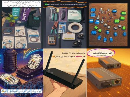 تجهیزات فیبر نوری از پرتو ارتباط آئین 