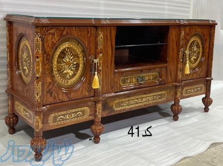 میز تلویزیون خراطی معرق   تلفیق هنر و اصالت