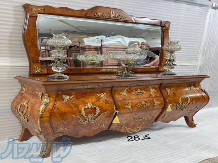 میز کنسول و آینه خمره‌ای معرق   شکوه در جزئیات