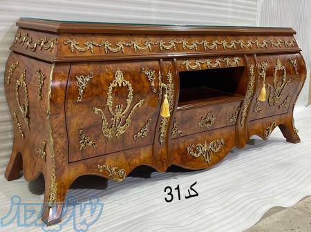     میز تلویزیون مصری برنزکوب – شکوه در هر جزئیات     