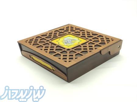 جعبه چوبی لوکس مخصوص آجیل شکلات و هدایای تبلیغاتی 