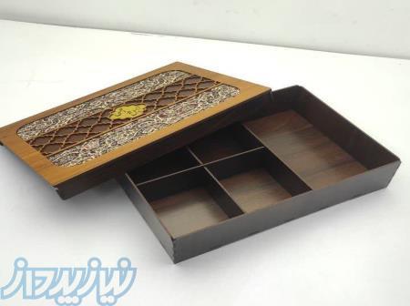 جعبه چوبی هدایا خشکبار و شیرینی 