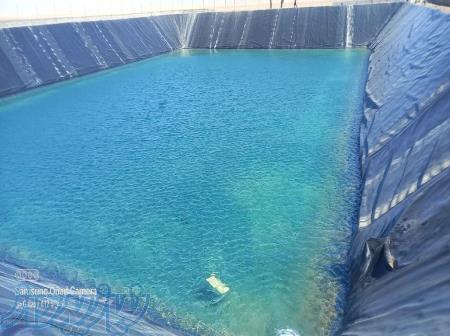 نصب ژئوممبران در استخرهای آبیاری با دیواره عمود یا دیواره شیبدار، مقاوم، ماندگار و اقتصادی 