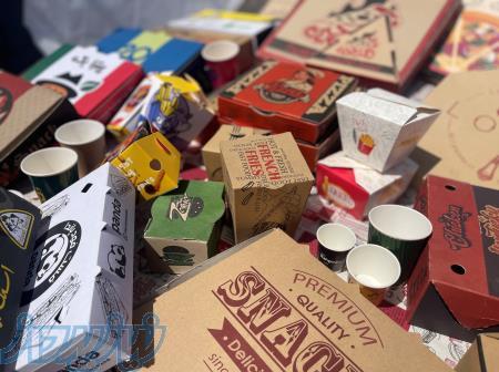 تولید انواع جعبه پیتزا،اسنک، ساندویچ با چاپ عمومی 