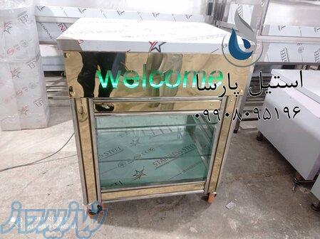 تولید میز ویترینی استیل 