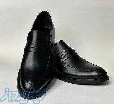 کفش مردانه بدون بند اسپرت چرم طبیعی مدل 1125 