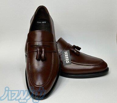 کفش چرم کالج‌ مردانه‌ بی‌ بند منگوله‌دار 