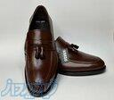 کفش چرم کالج‌ مردانه‌ بی‌ بند منگوله‌دار 
