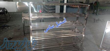سازنده انواع قفسه استیل صنعتی 