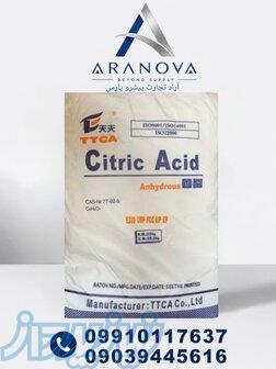 فروش اسید سیتریک  آنهیدروز (خشک)   TTCA، Lemon Star، ENSIGN و جوین 