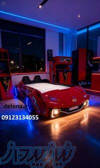 خرید مستقیم تخت ماشینی سرویس خواب کودک از کارخانه-آراچوب 