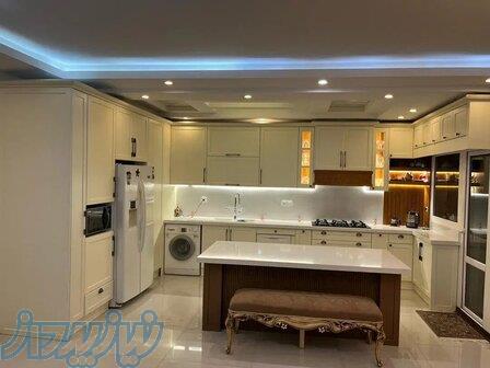 کابینت نئوکلاسیک روکش چوب بلوط کانا‌دایی   رنگ مات موکا 