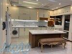 ساخت کابینت نئوکلاسیک رنگ موکا و روکش بلوط 