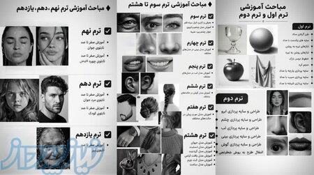 فروش دوره آموزش سیاه قلم هایپررئال تکنیکی و ساده 