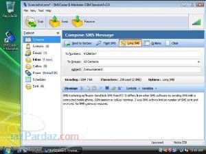 نرم افزار ارسال اس ام اس گروهی SMSCaster
